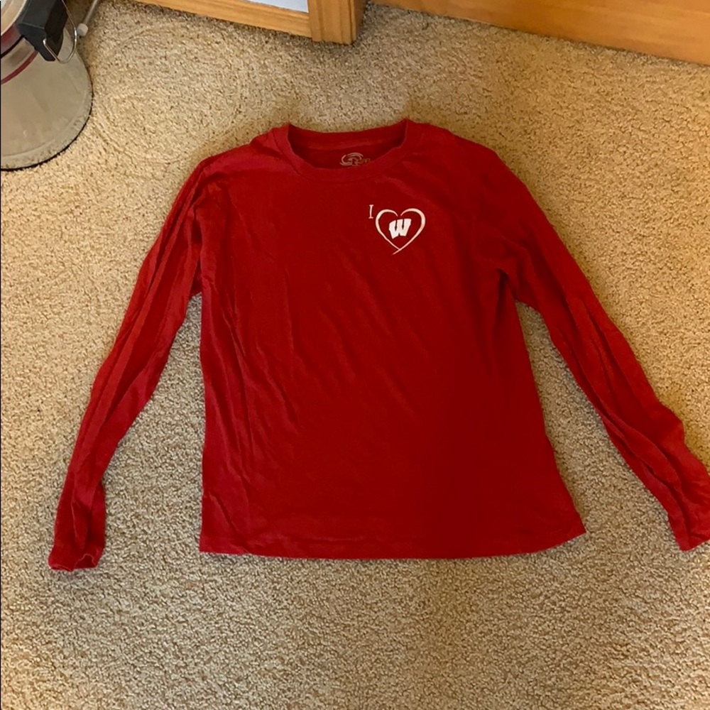 Wisconsin badger graphic long sleeve